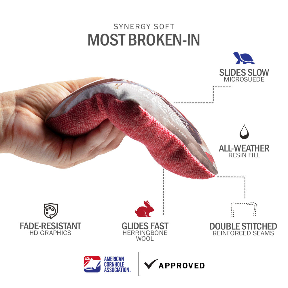 ACA Badge Patriotic Eagle Synergy Soft Cornhole Bags