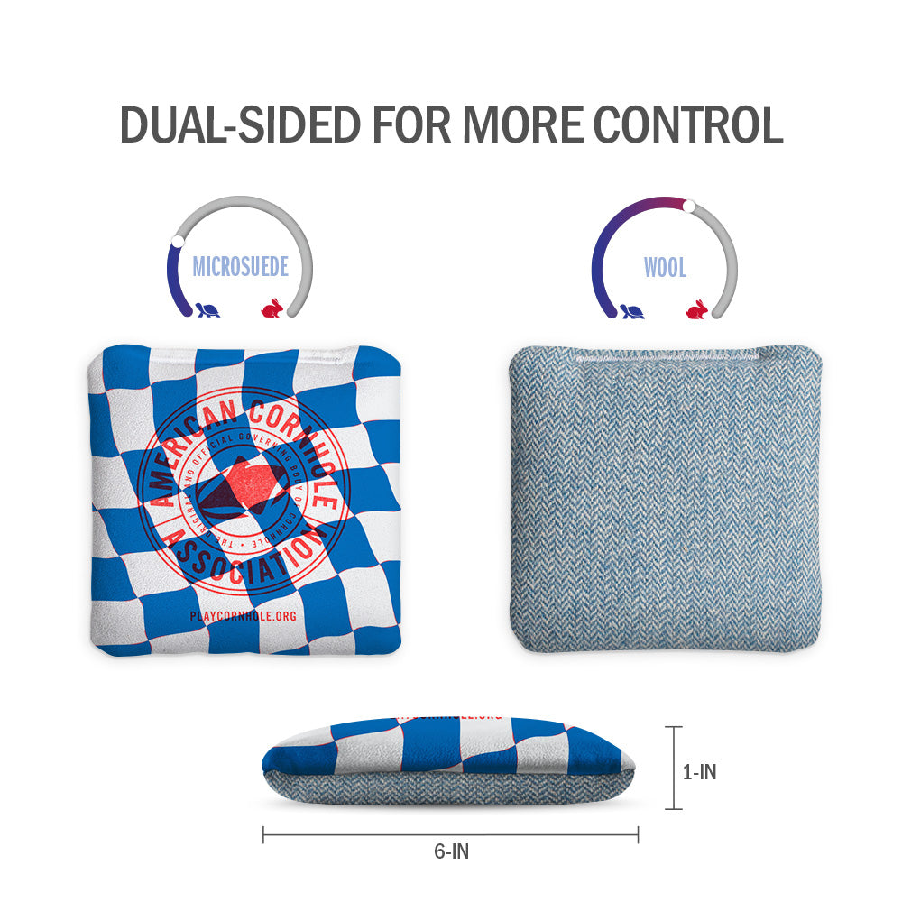 ACA Checkered Flag Synergy Soft Cornhole Bags