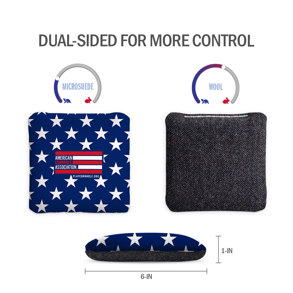 ACA Retro American Flag Synergy Soft Cornhole Bags