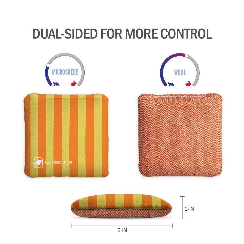 Beach Stripes Synergy Soft Cornhole Bags