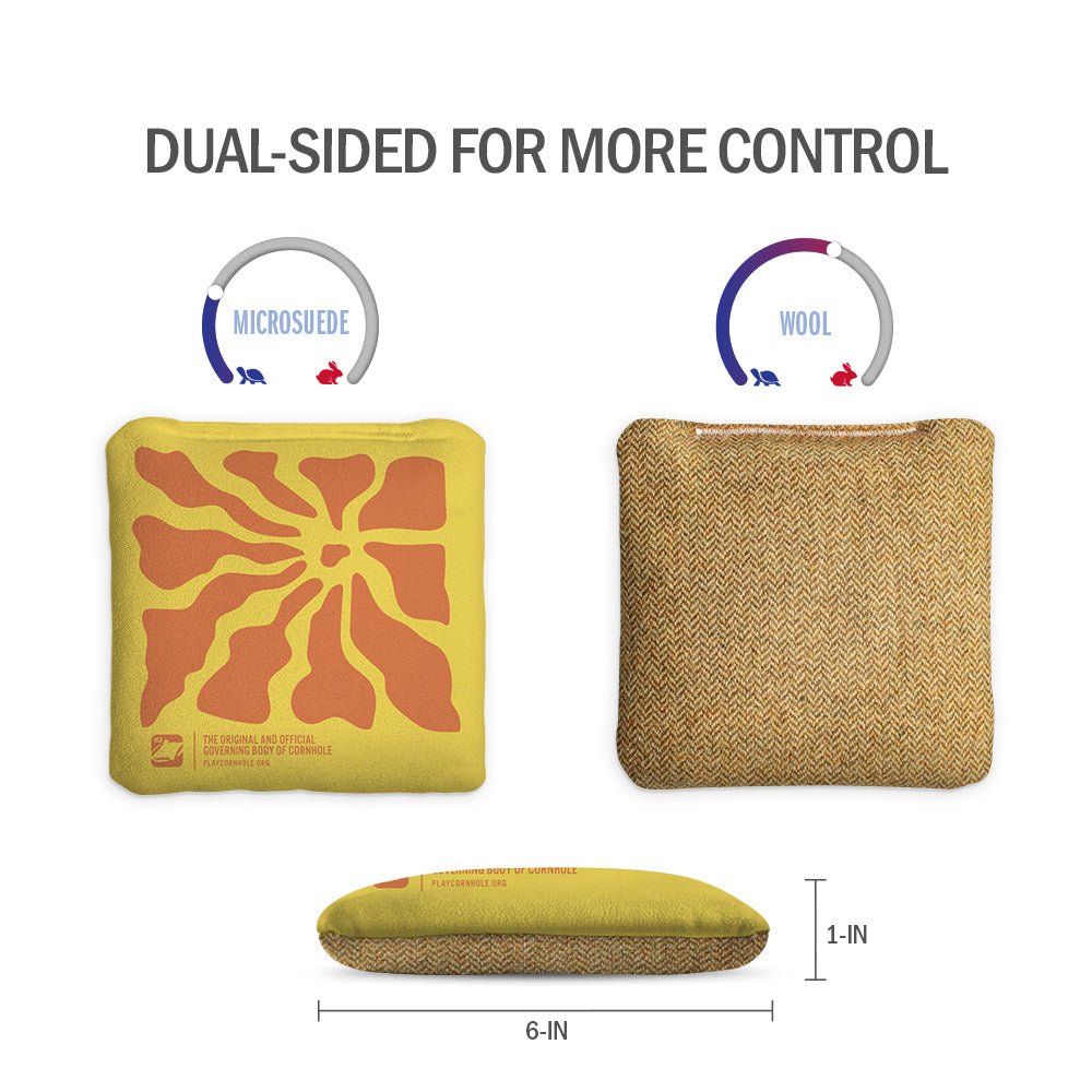 Boho Beach Flower Synergy Soft Cornhole Bags
