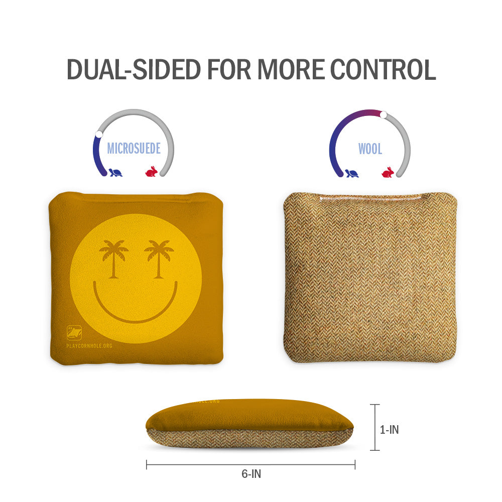 Smiley Palm Synergy Soft Cornhole Bags