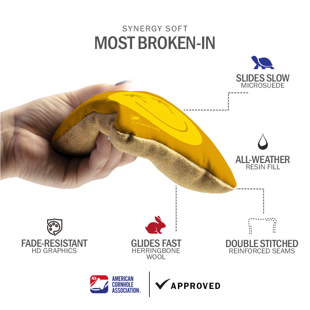 Smiley Palm Synergy Soft Cornhole Bags