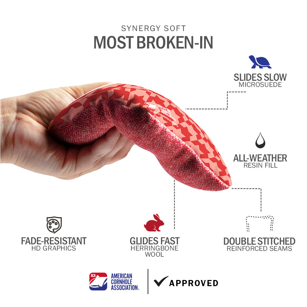 Houndstooth Synergy Soft Cornhole Bags