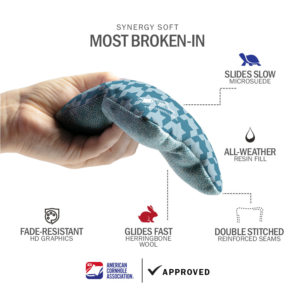 Houndstooth Synergy Soft Cornhole Bags