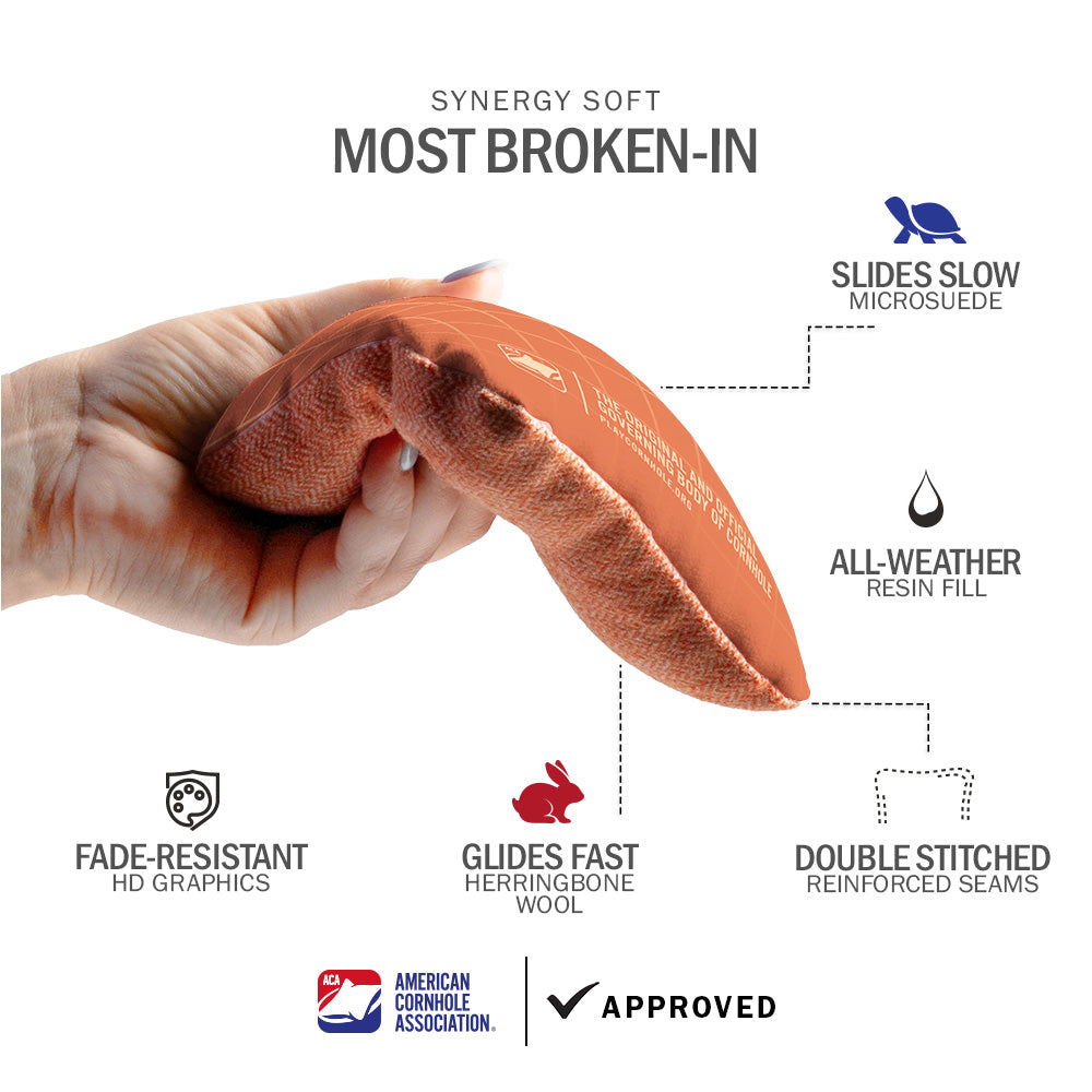 Wavy Grid Synergy Soft Cornhole Bags