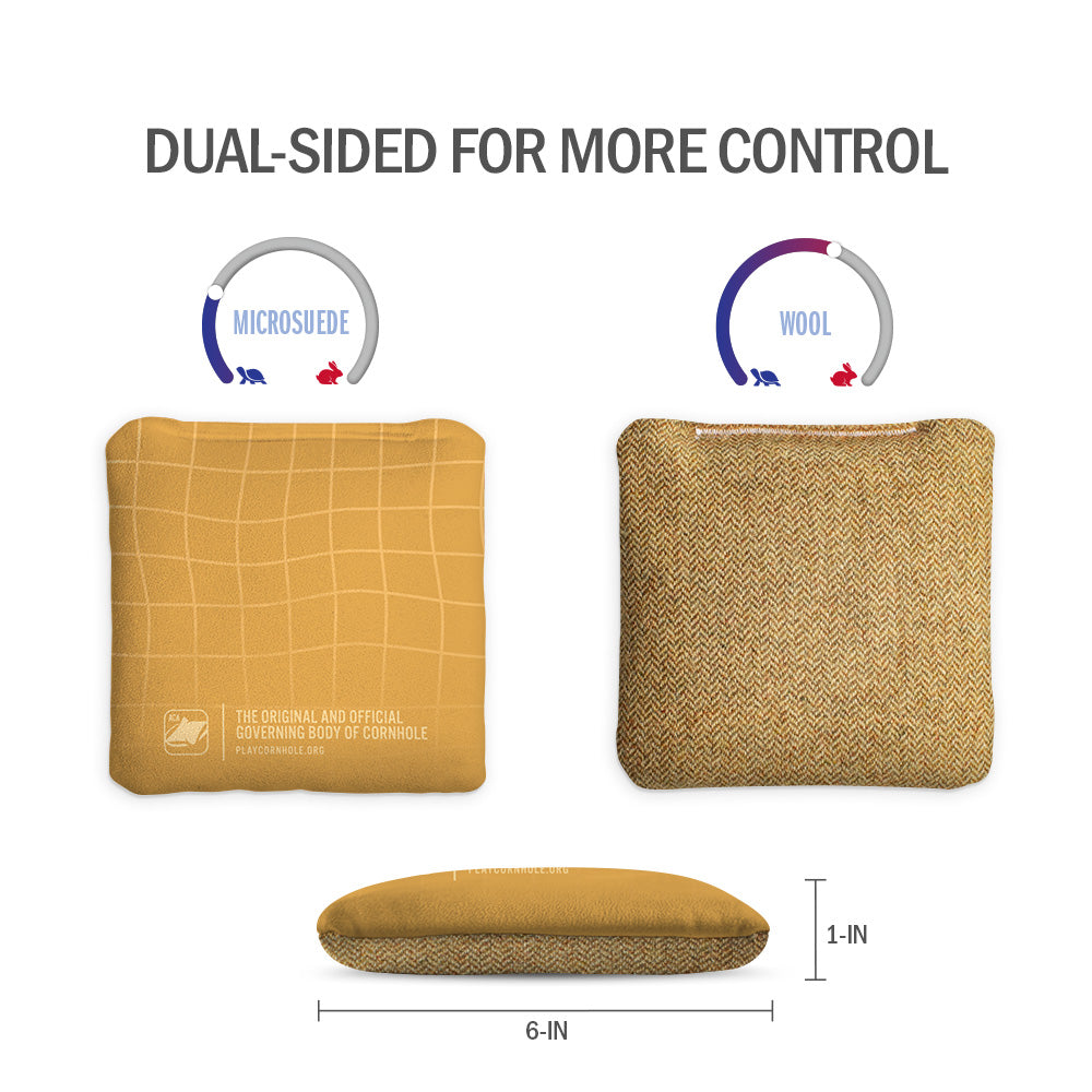 Wavy Grid Synergy Soft Cornhole Bags