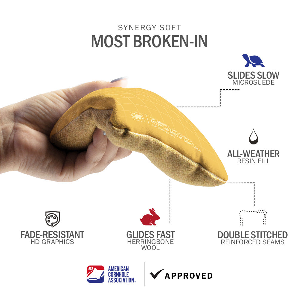 Wavy Grid Synergy Soft Cornhole Bags