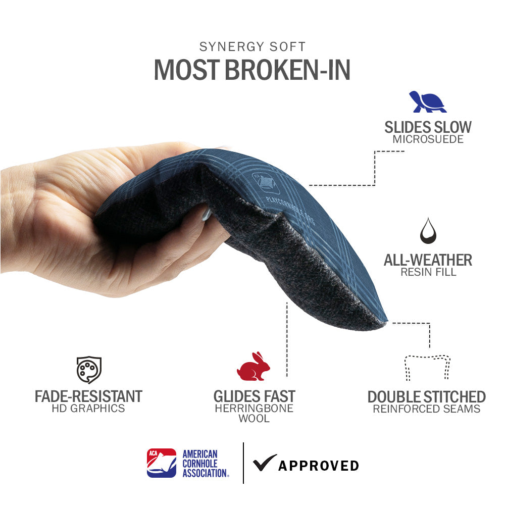 Boho Plaid Synergy Soft Cornhole Bags