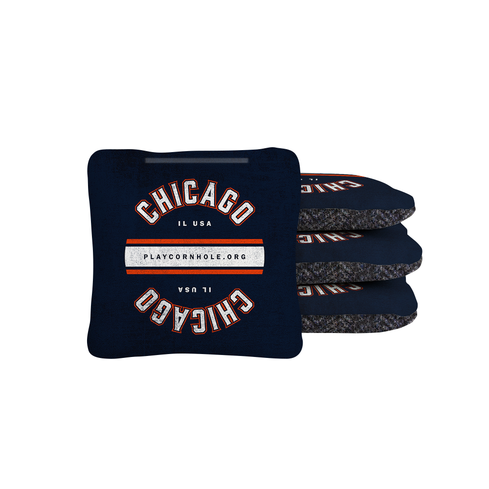 Chicago Football Gameday Backyard 1x2 ft Cornhole Board Set