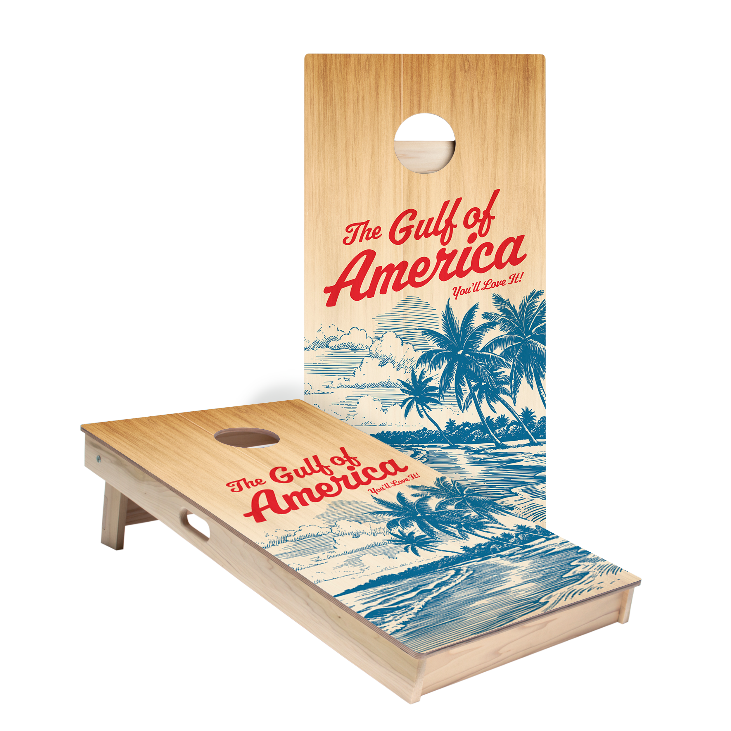 Gulf Of America Star Cornhole Boards