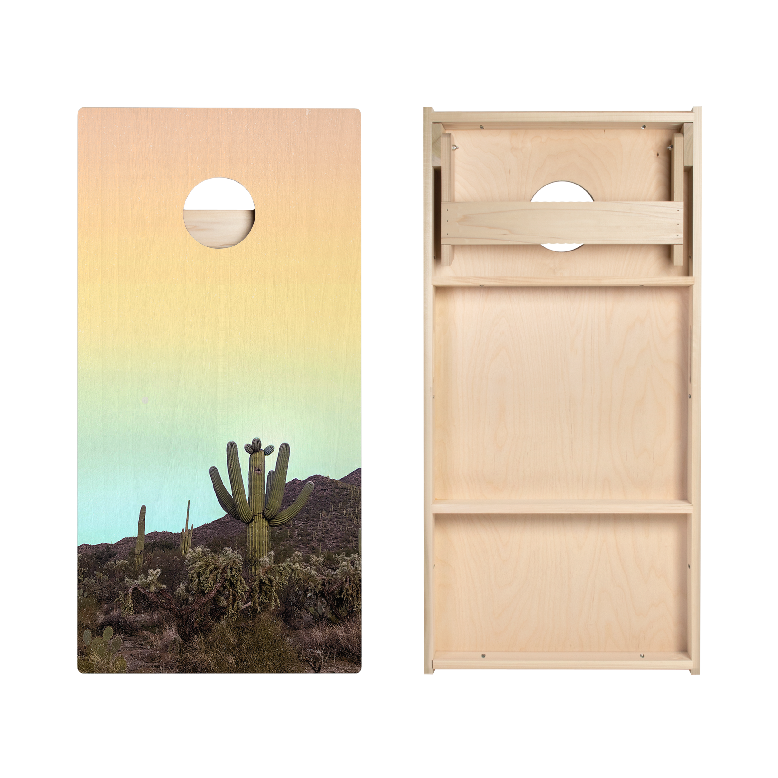 Desert Lands Star Cornhole Boards