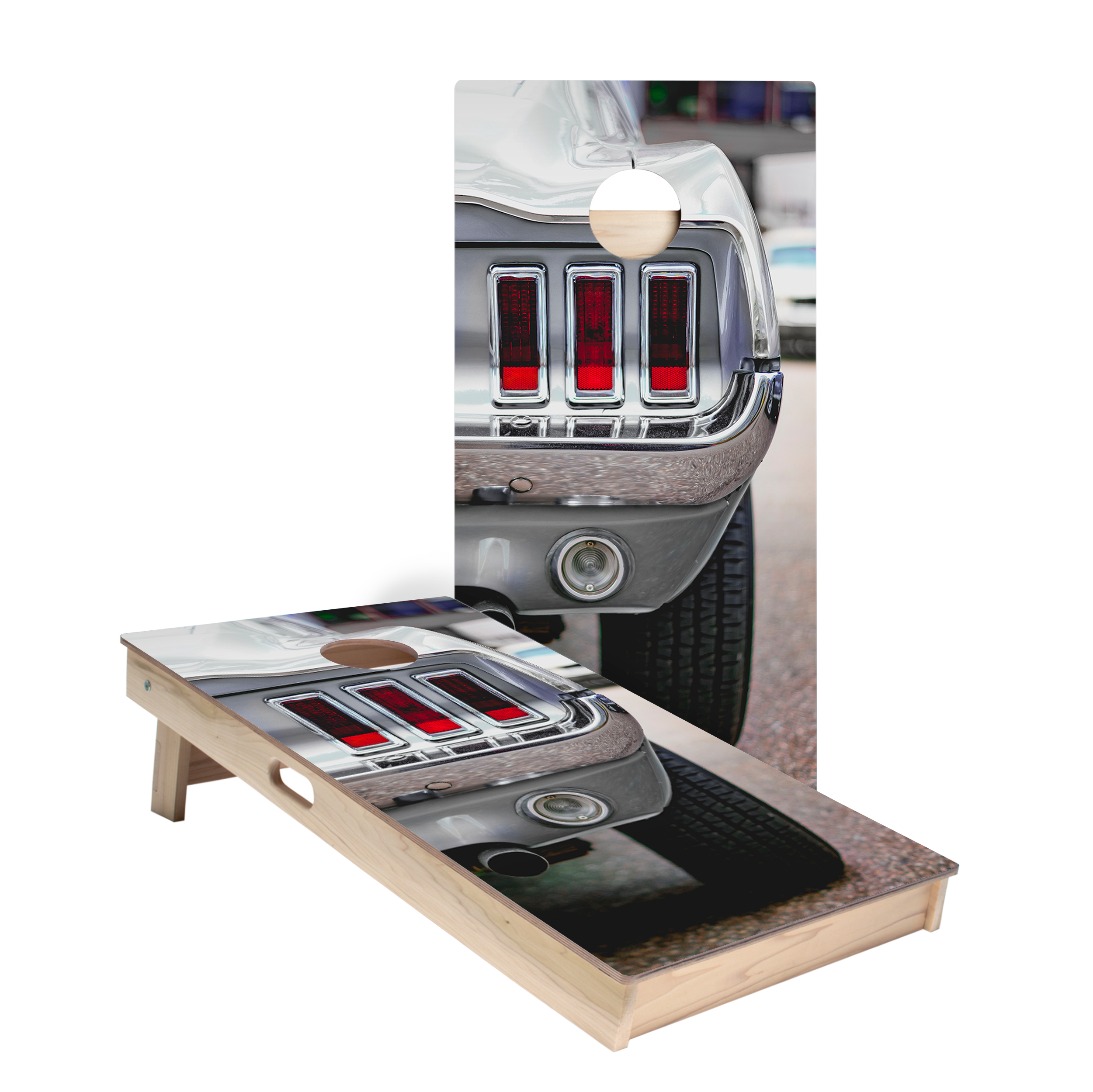 Vintage Classic Car Star Cornhole Boards