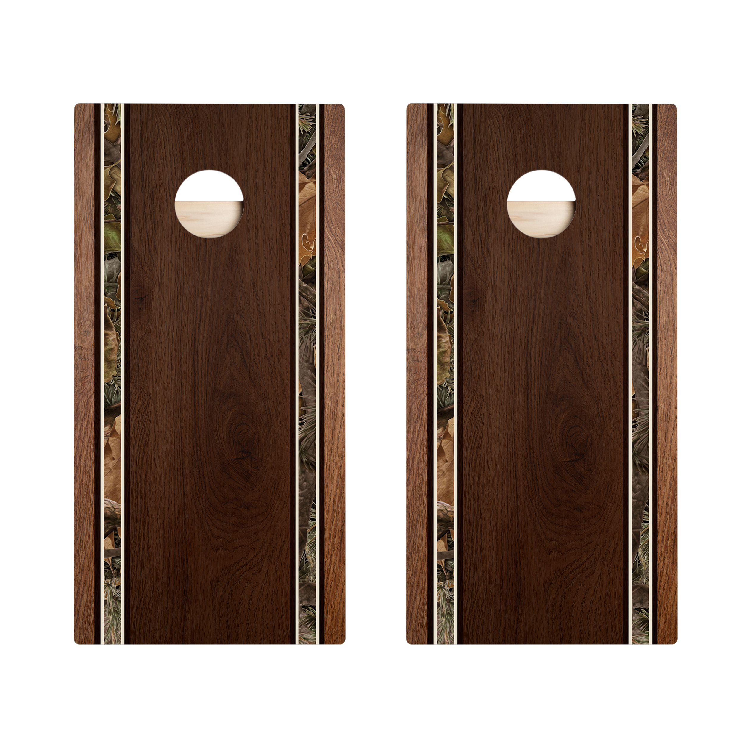 Classic Camo Stripes Star Cornhole Boards