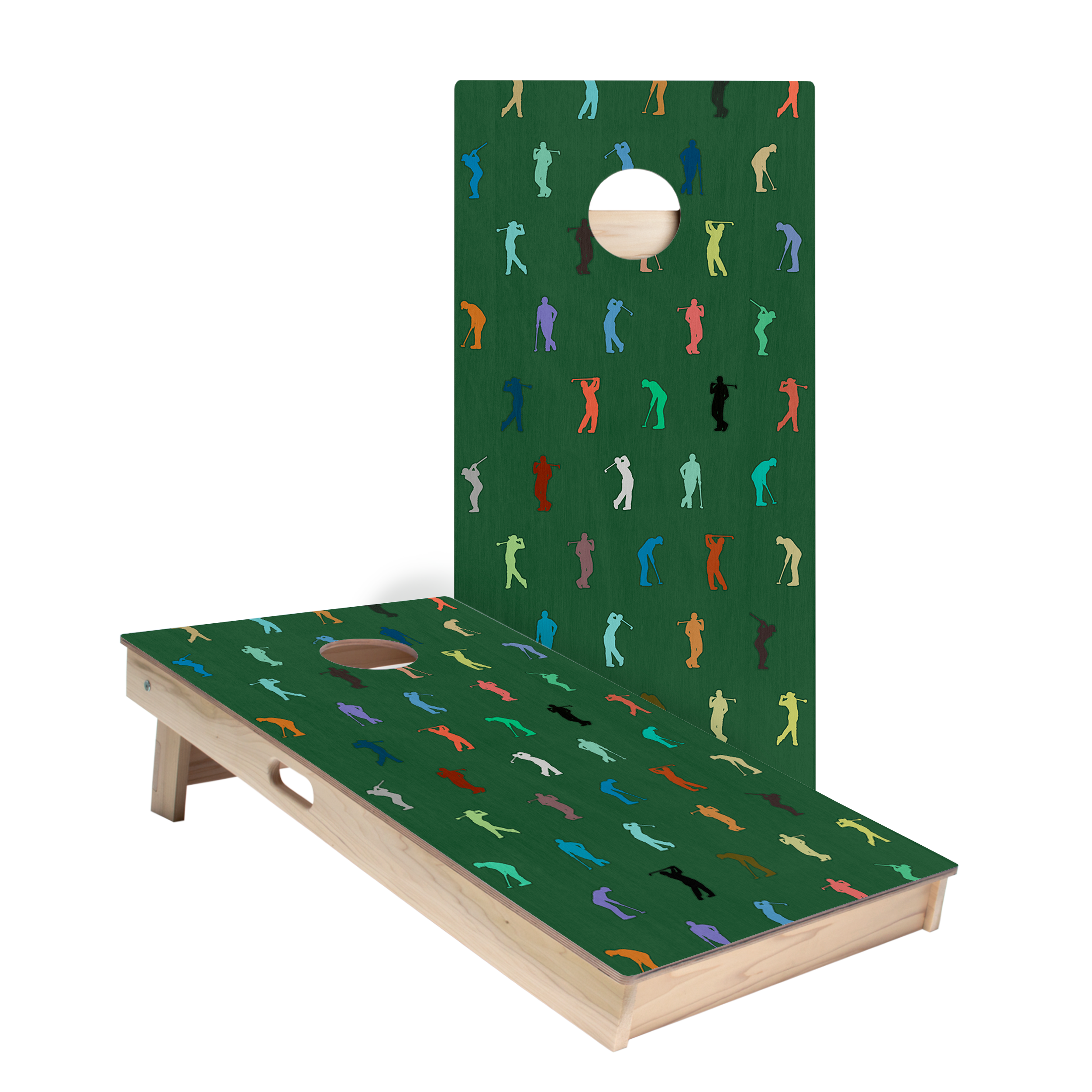 Golf Players Star Cornhole Boards
