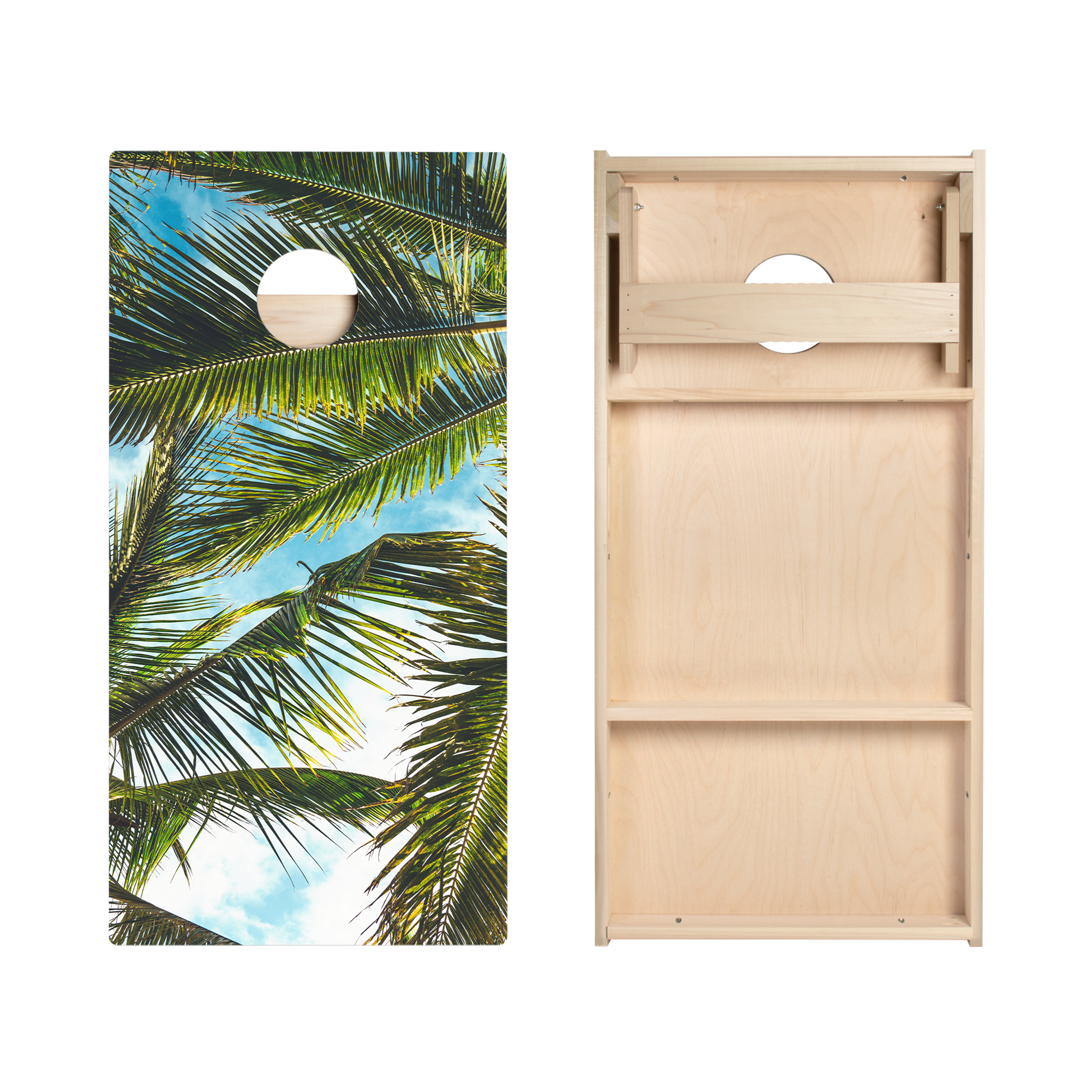 Palm Tree Sky Star Cornhole Boards