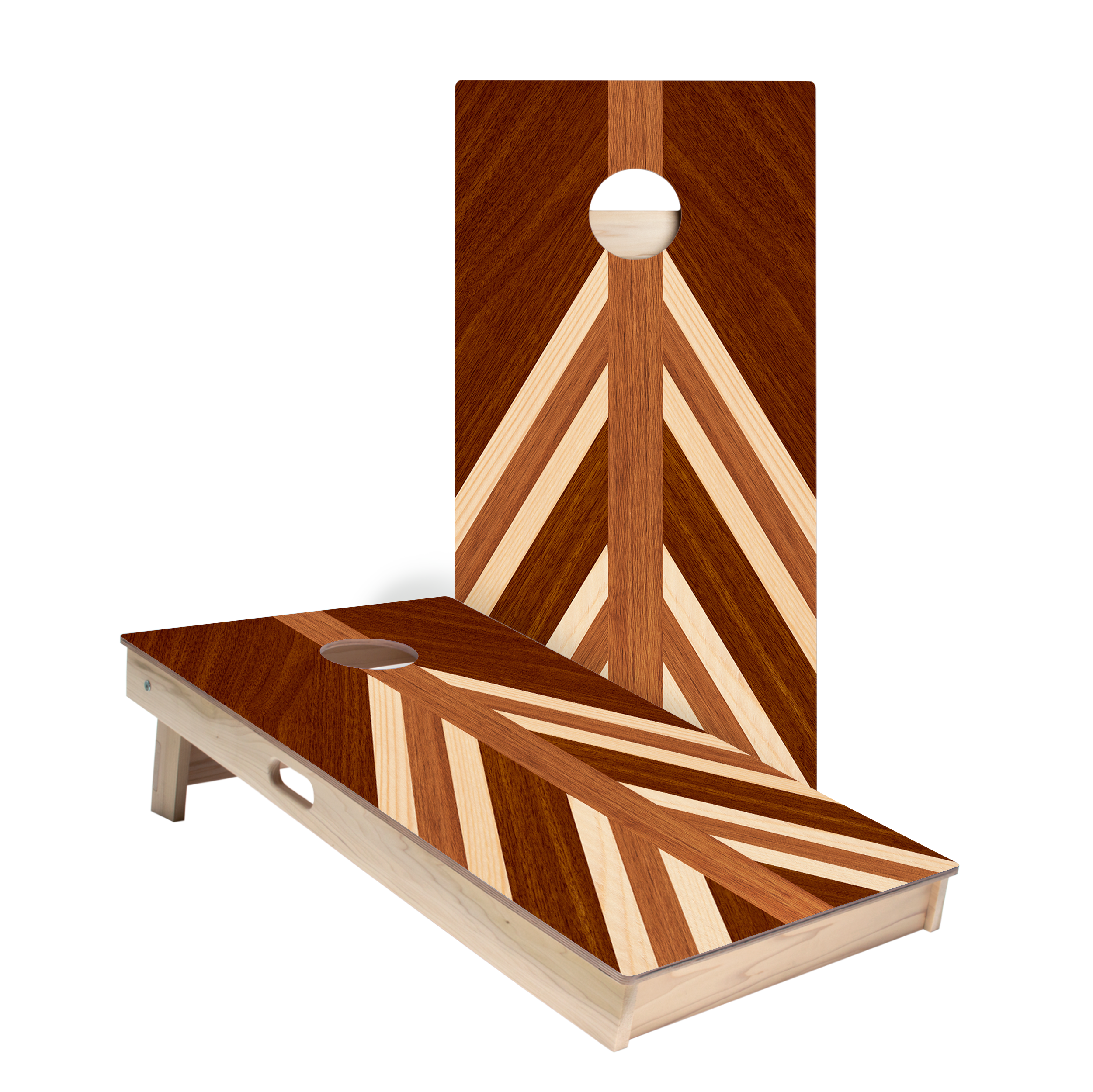 Nautical Wood Triangle Star Cornhole Boards