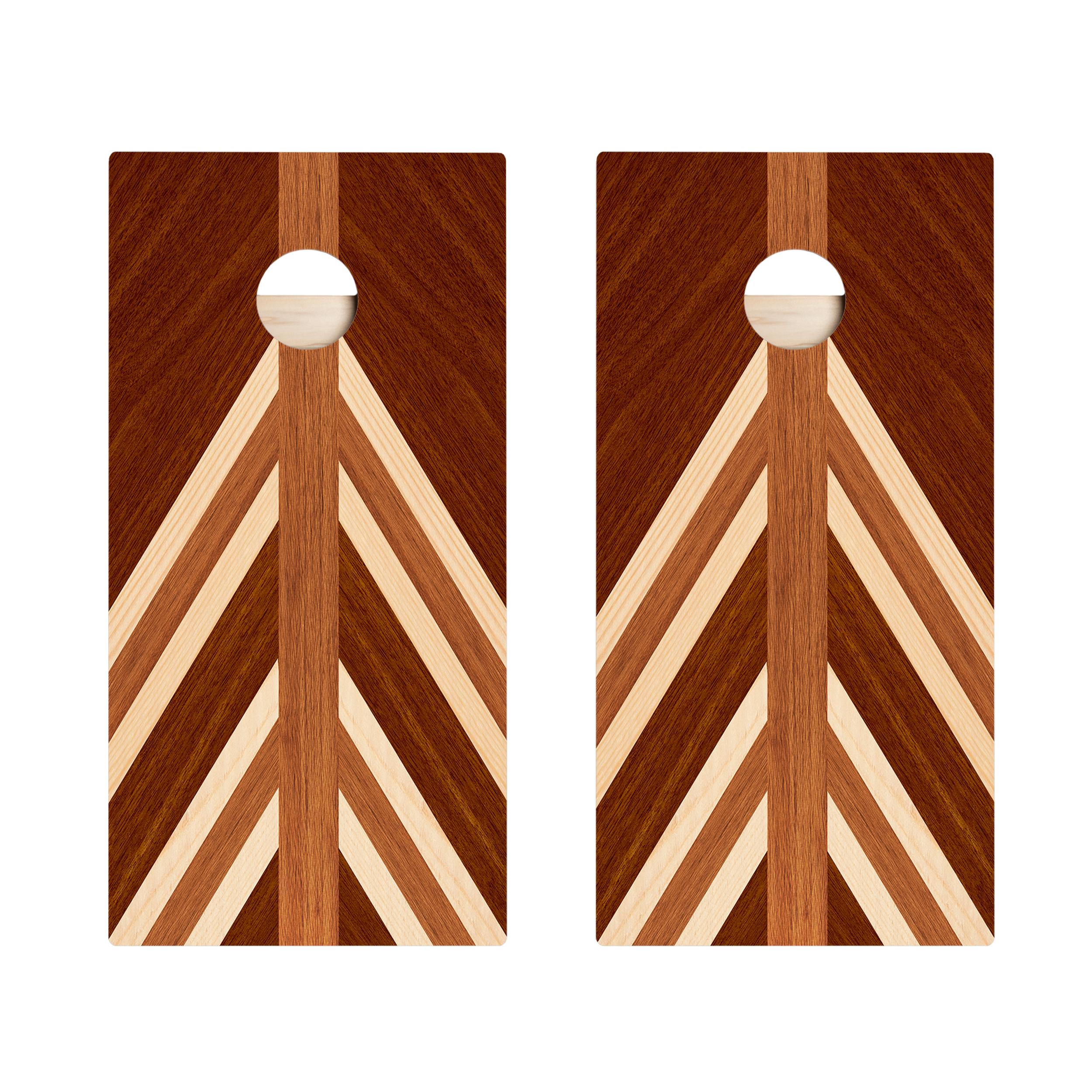 Nautical Wood Triangle Star Cornhole Boards