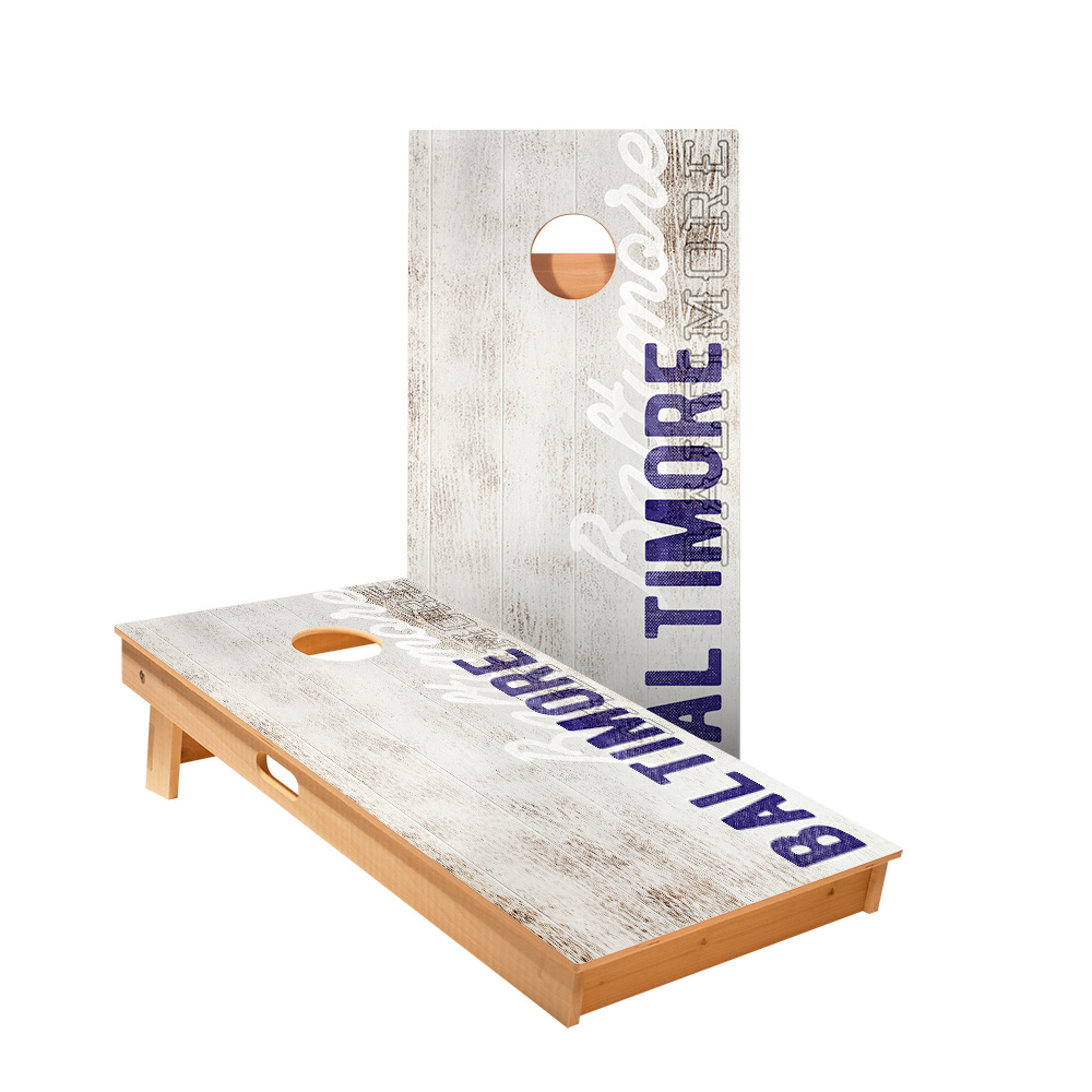Baltimore Football Vintage Gameday Star Cornhole Boards