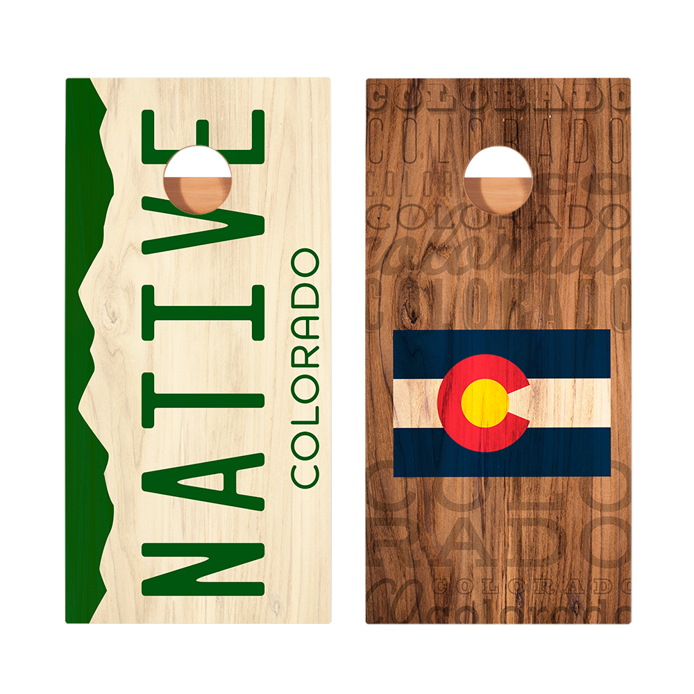 Colorado Native Star Cornhole Boards