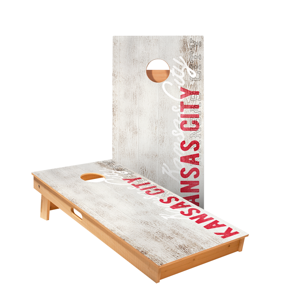 Kansas City Football Vintage Gameday Star Cornhole Boards