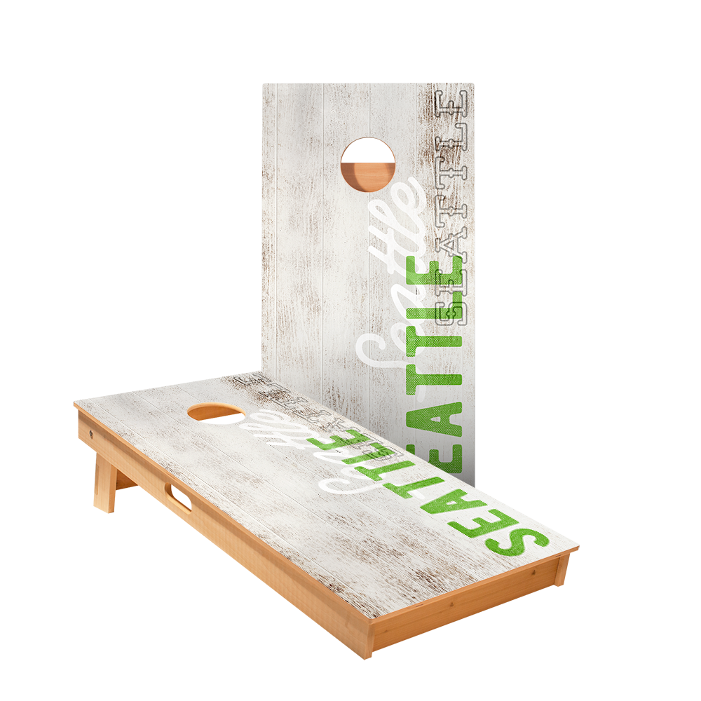 Seattle Football Vintage Gameday Star Cornhole Boards