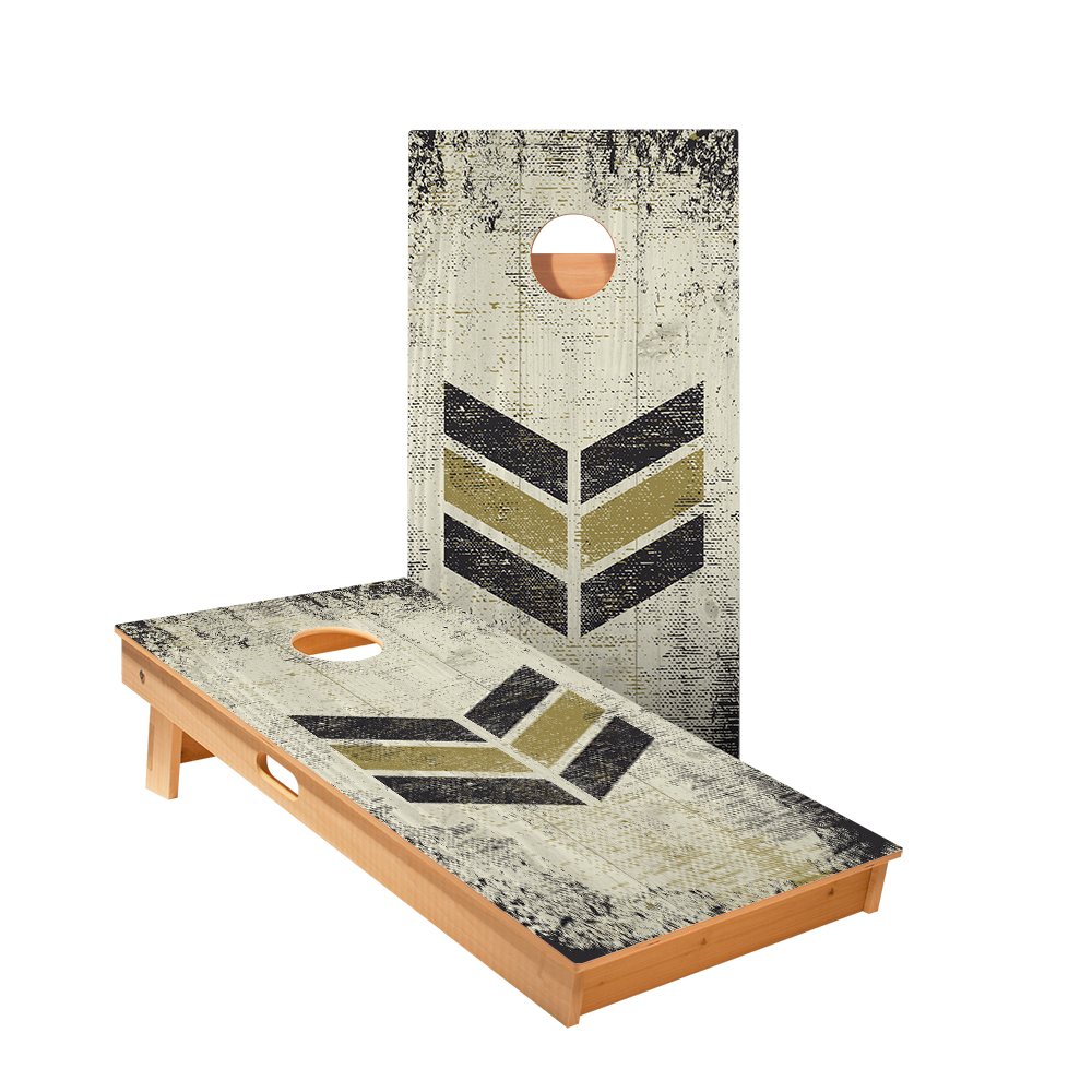 Vintage Military Board Star Cornhole Boards