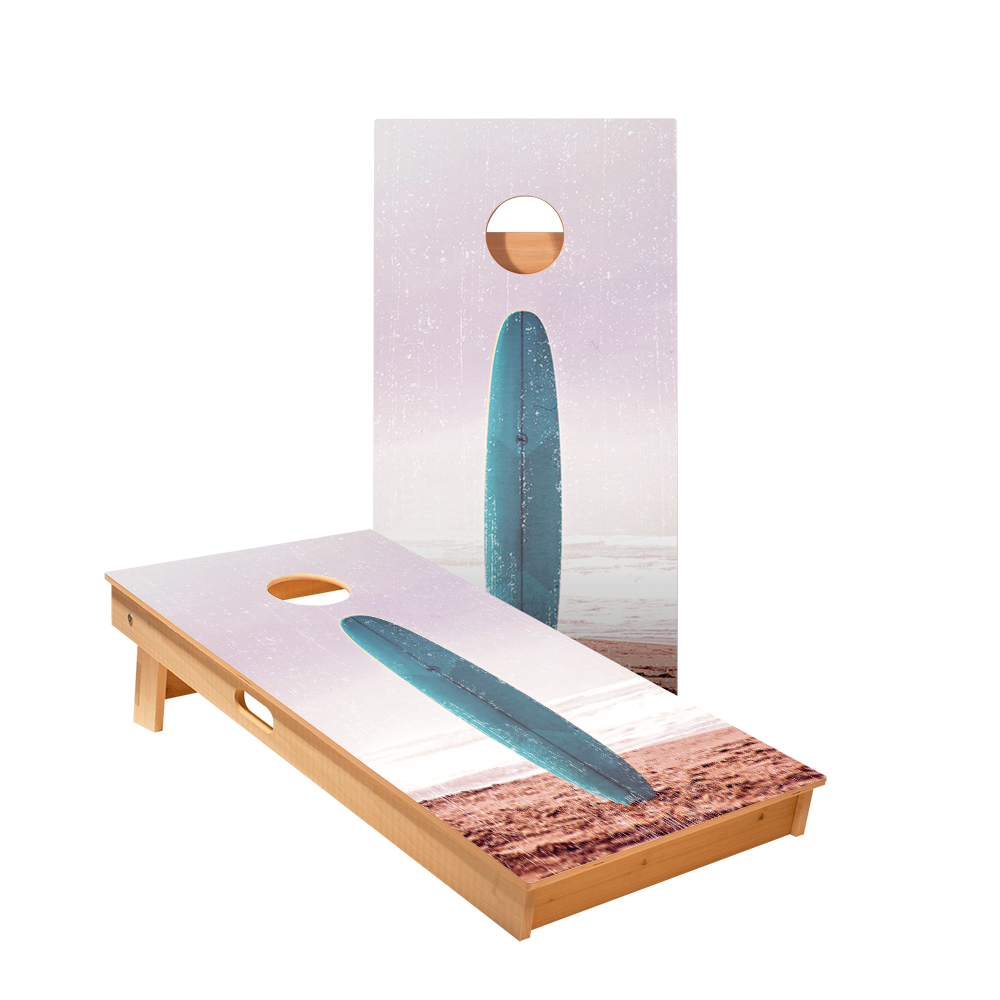 Vintage Surf Board Star Cornhole Boards