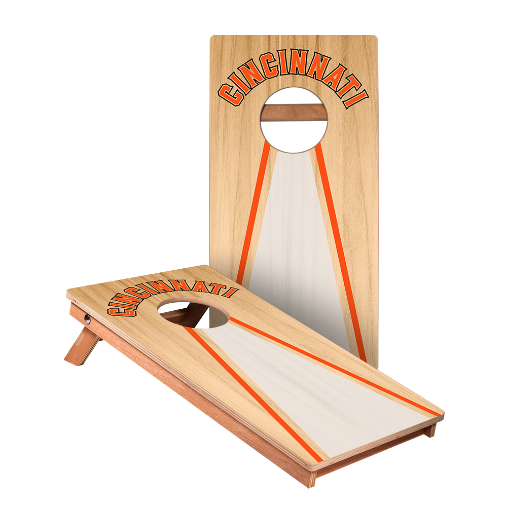 Cincinnati Football Gameday Backyard 1x2 ft Cornhole Board Set