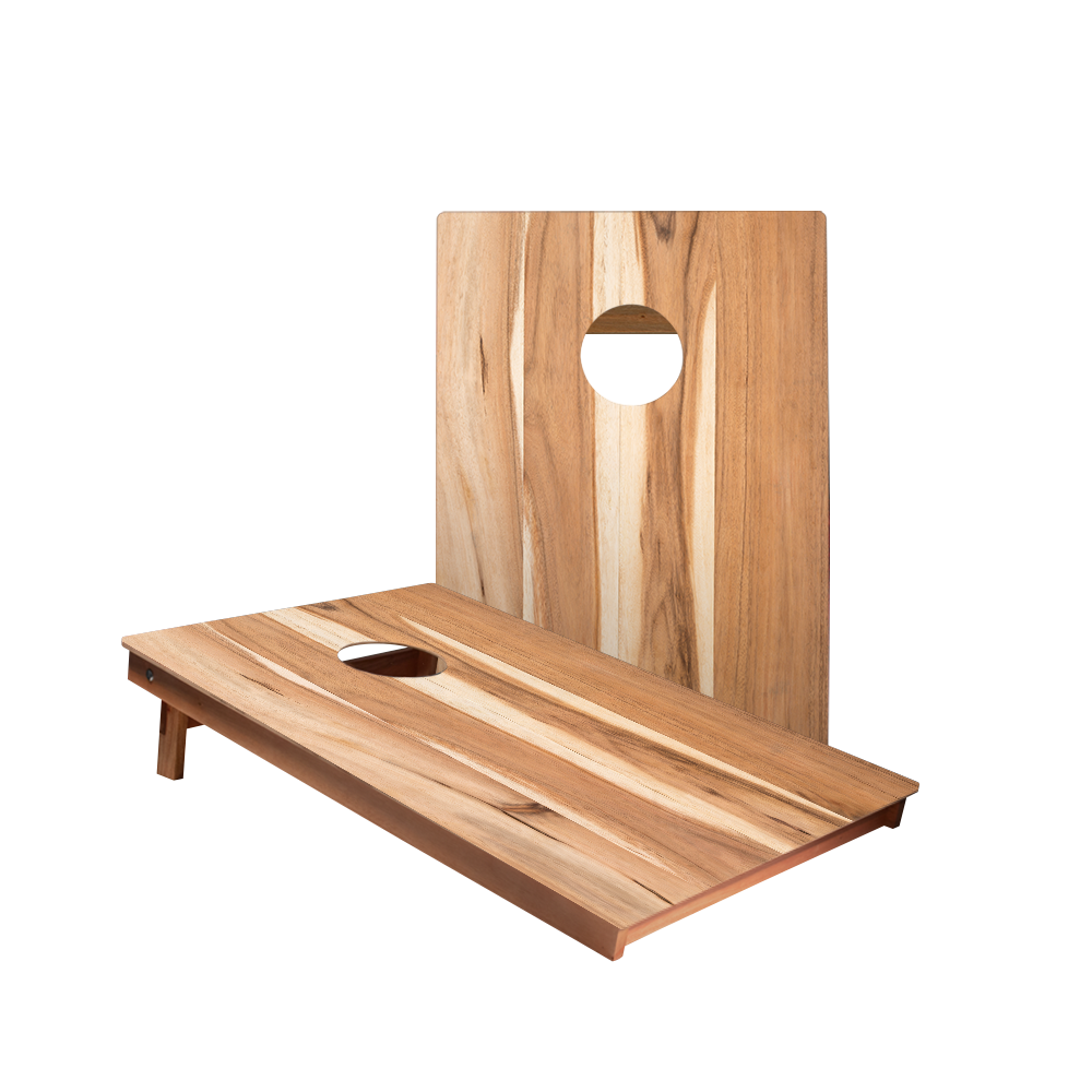 Natural Hickory Backyard 2300 Cornhole Boards