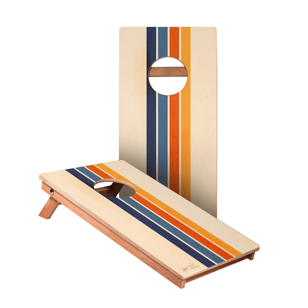Vintage Stripes Backyard 1200 Cornhole Boards