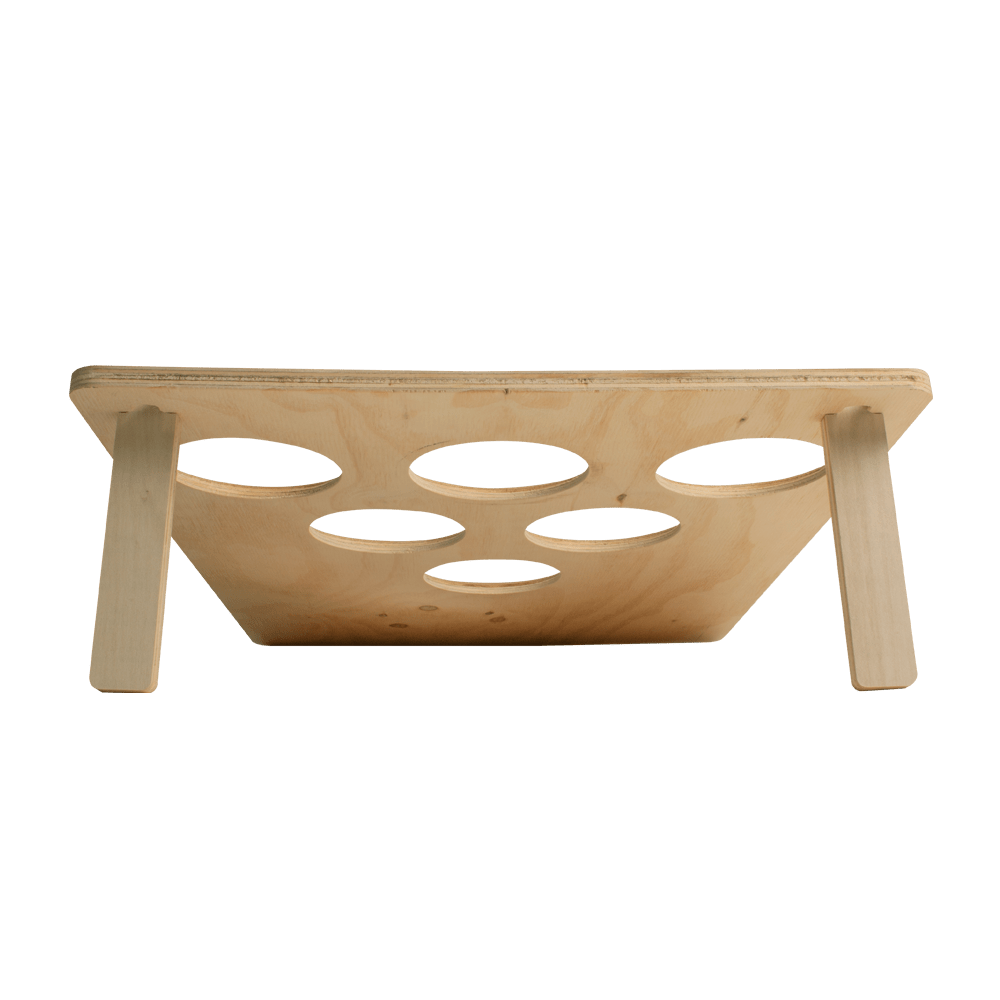 Modern Light Wood Jamboree 6H Cornhole Pong