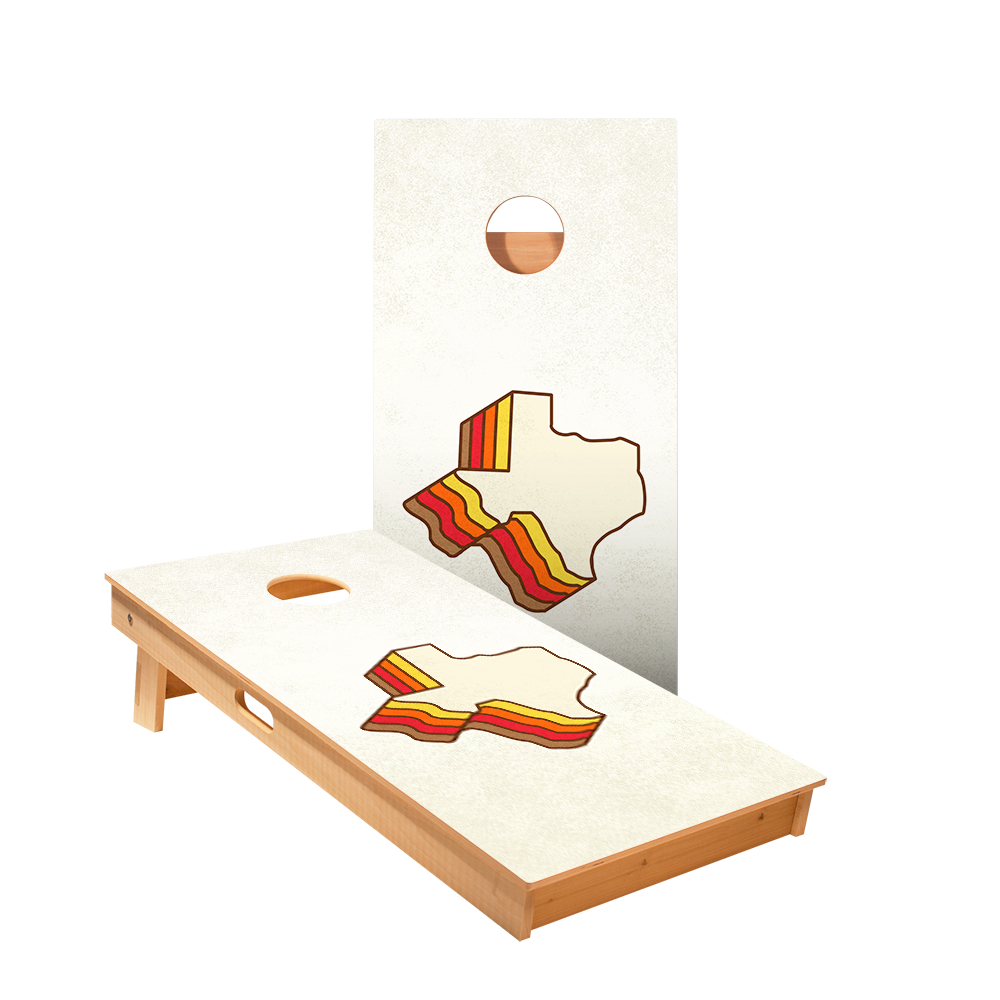 Retro Texas Star Cornhole Boards