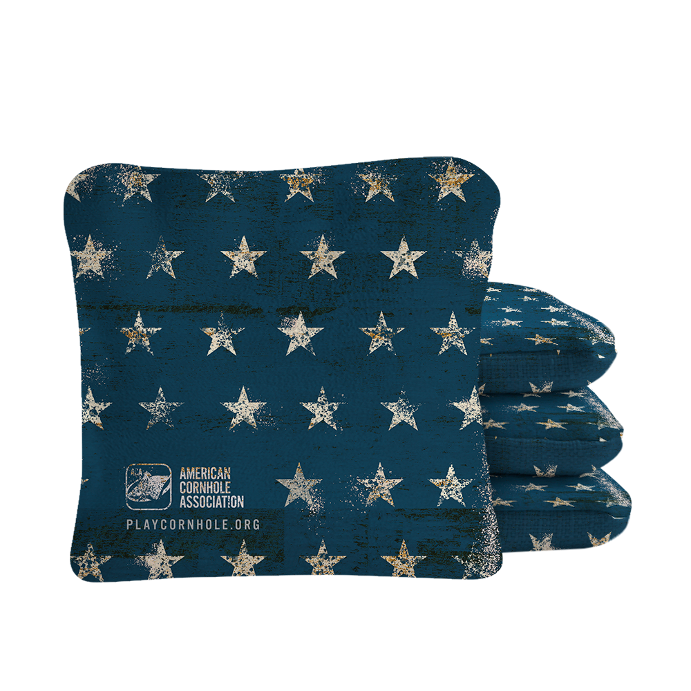 Vintage American Flag Synergy Pro Cornhole Bags