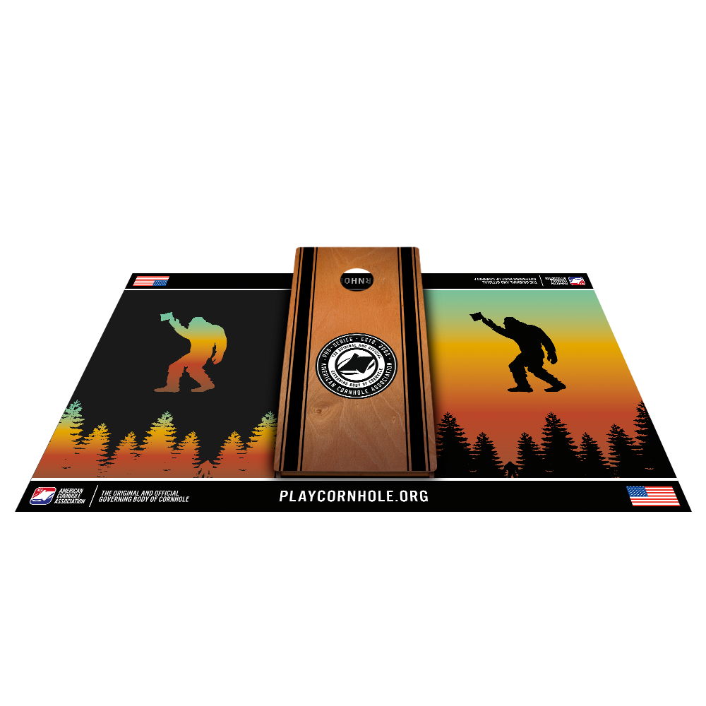 Retro Sasquatch Cornhole Pitch Pads