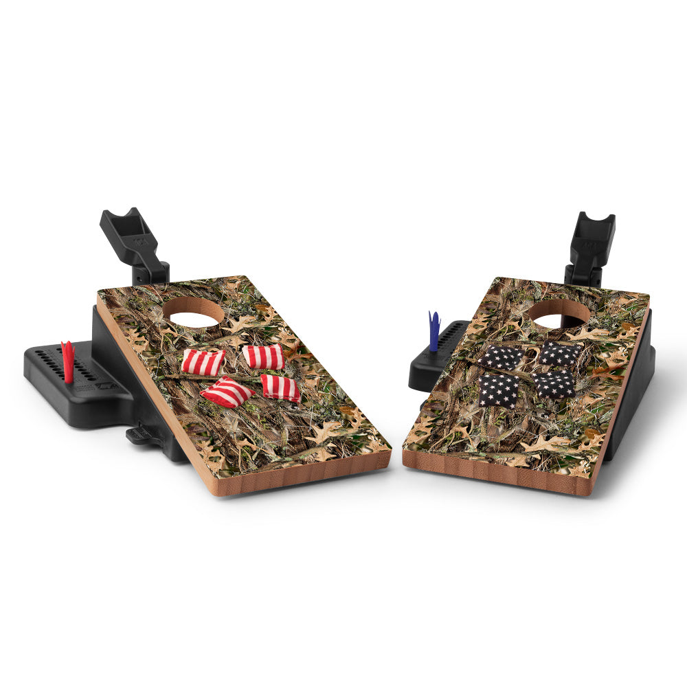 Hunting Camouflage Double Chuck Mini Cornhole Tabletop Game
