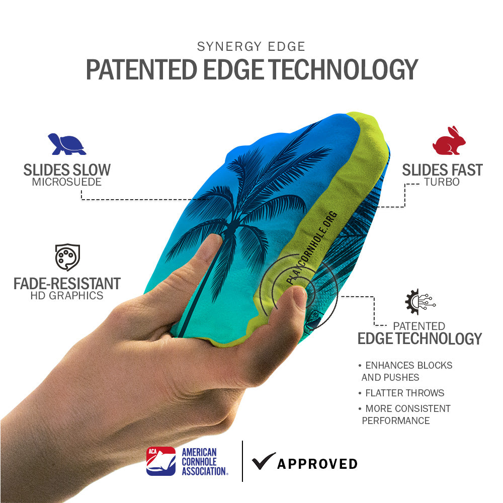 Tropical Palm Synergy Touring Pro Cornhole Bags