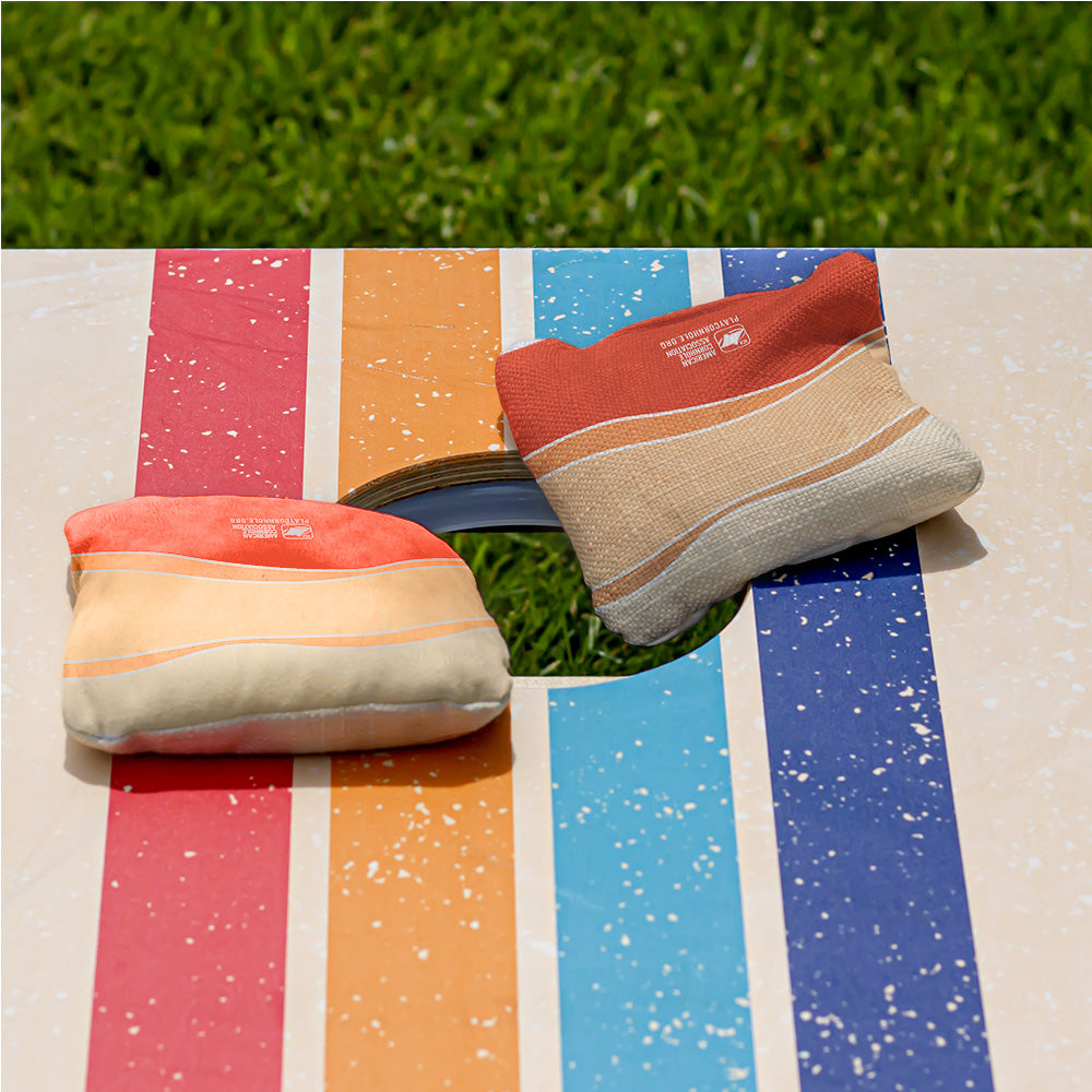 Multicolor Waves Synergy Pro Cornhole Bags