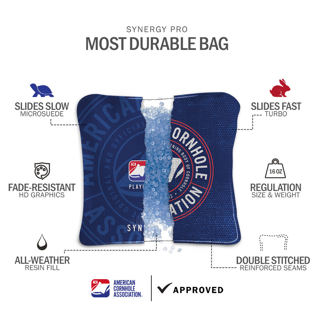 Official ACA Tournament Badge Synergy Pro Cornhole Bags