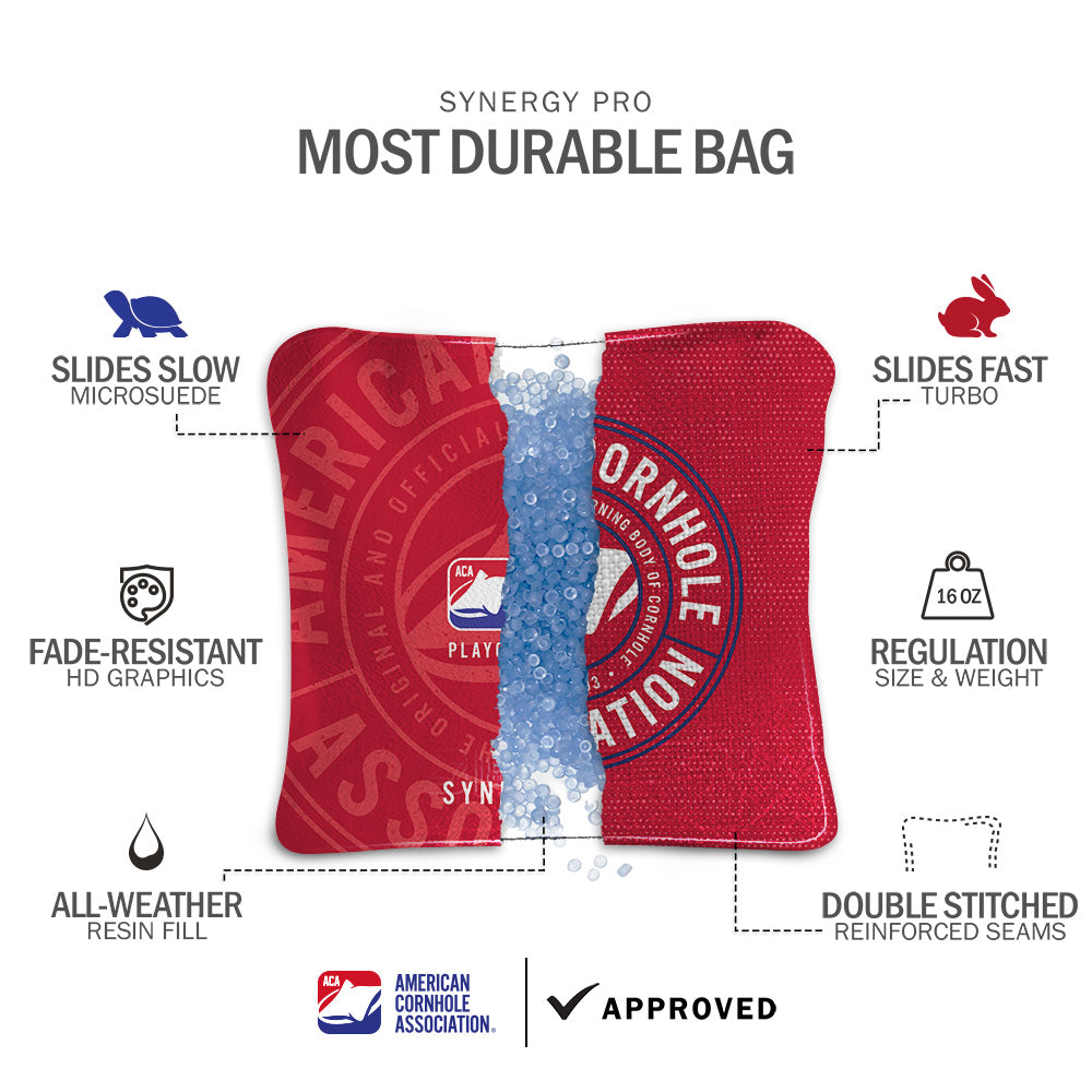 Official ACA Tournament Badge Synergy Pro Cornhole Bags