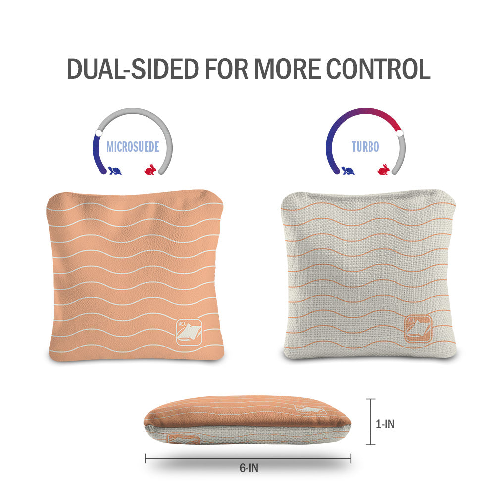 Cream Waves Synergy Pro Cornhole Bags