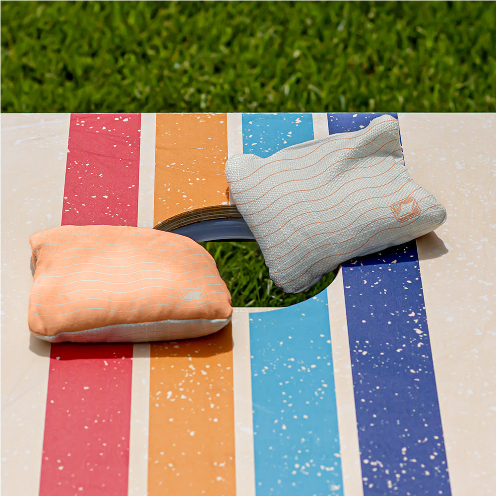 Cream Waves Synergy Pro Cornhole Bags