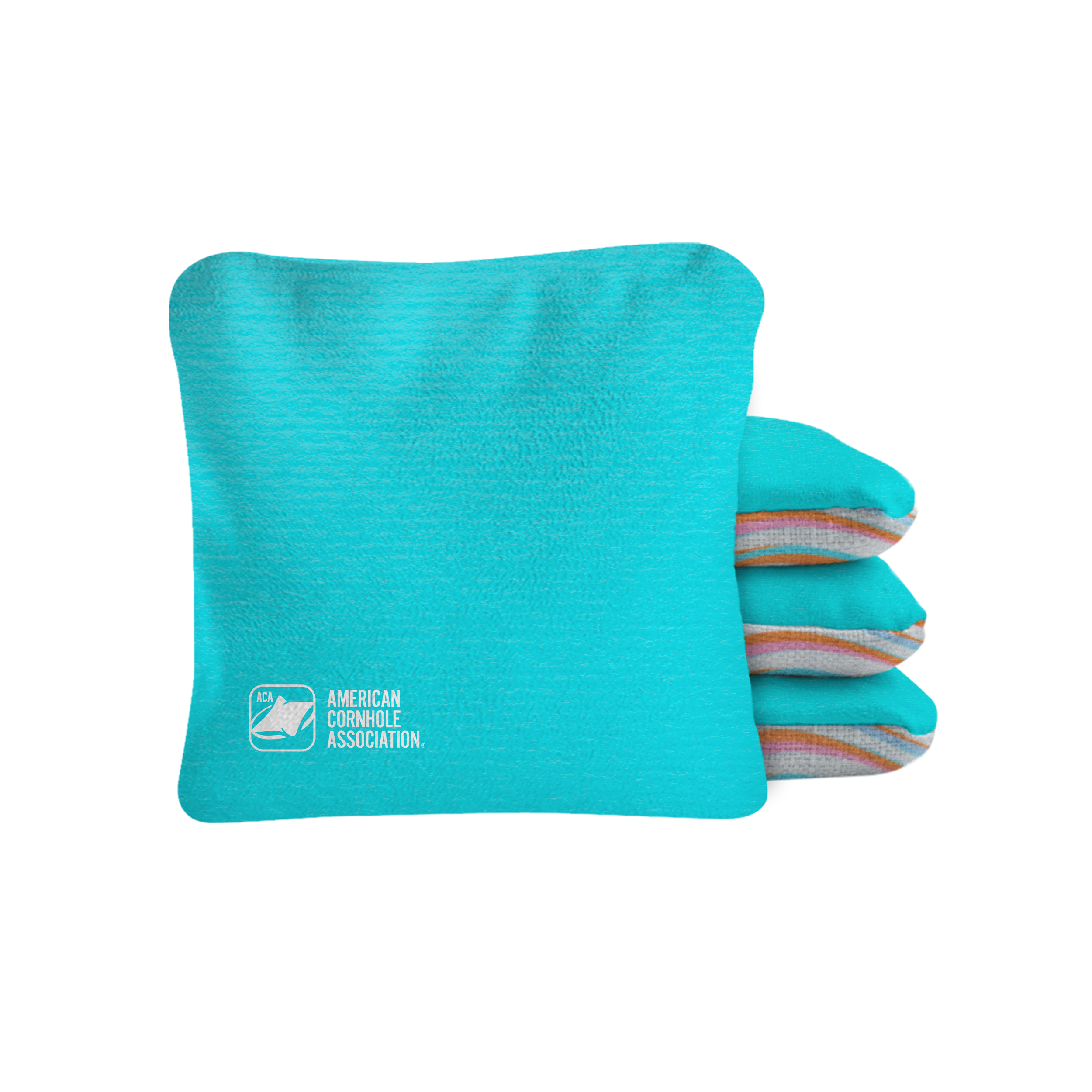 Teal with Waves Synergy Pro Cornhole Bags