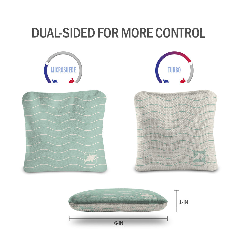 Cream Waves Synergy Pro Cornhole Bags