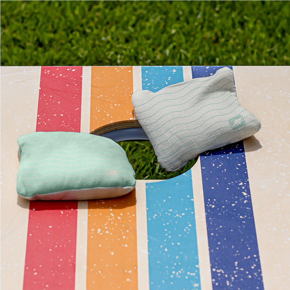 Cream Waves Synergy Pro Cornhole Bags