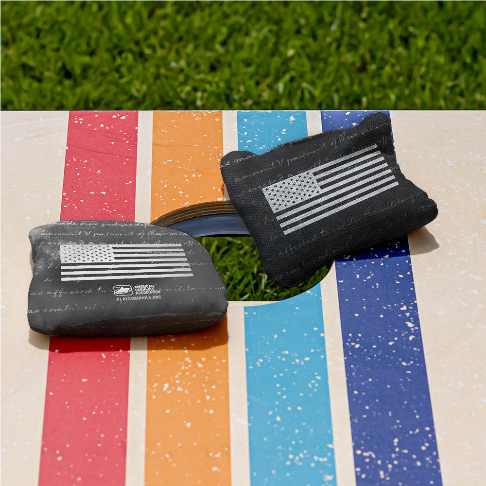 Distressed American Flag Synergy Pro Cornhole Bags