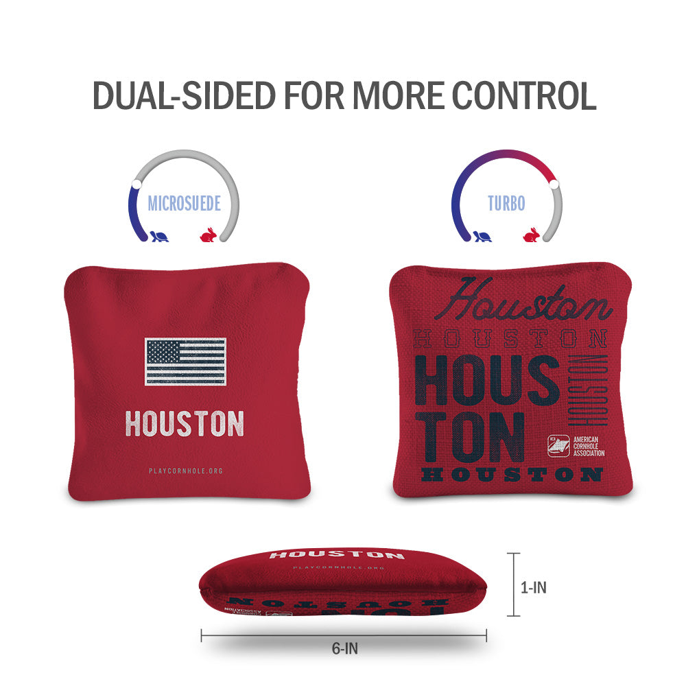 Houston Football Vintage Gameday Synergy Pro Cornhole Bags