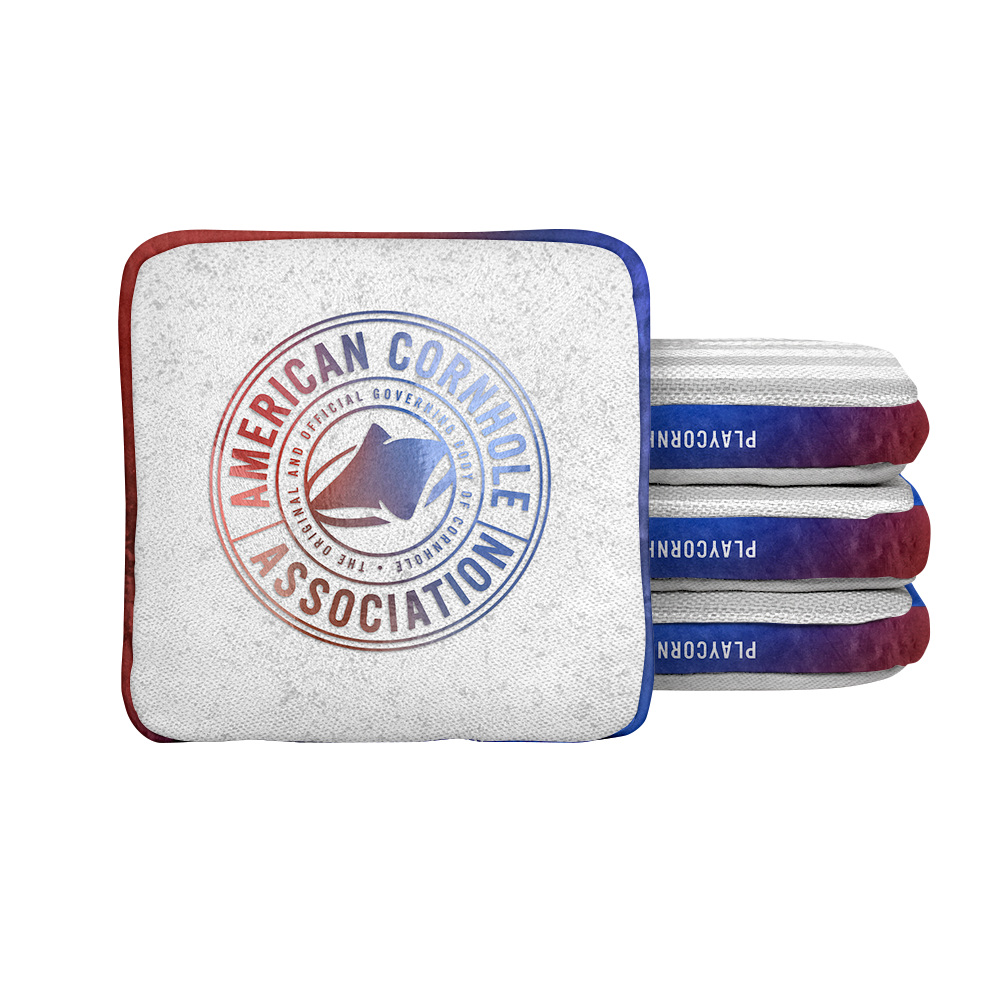Gray Tone Flag Synergy Edge Cornhole Bags