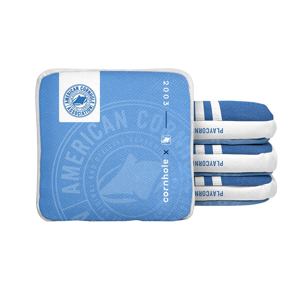 Blue Striped Synergy Edge Cornhole Bags