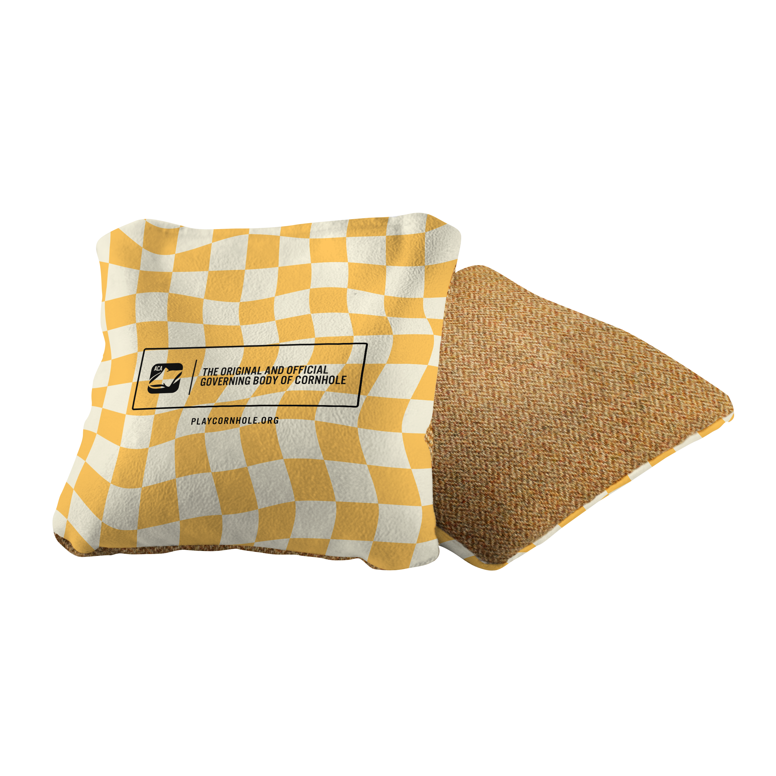 Wavy Retro Checkered Synergy Soft Cornhole Bags